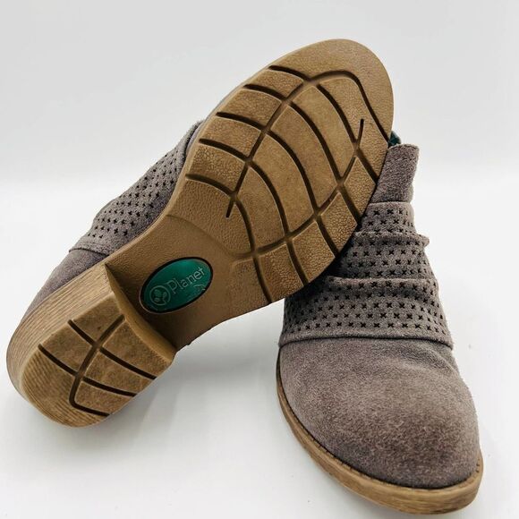 Earth Origins Women's Oakland Amanda Ankle Bootie Grey Suede Size 6 - Picture 12 of 12